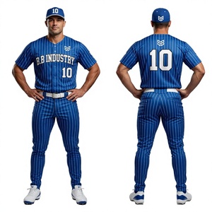 ชุดเบสบอล Elite Pro Pinstripe พรีเมียม ผ้าระบายอากาศและซับเหงื่อได้ดี พร้อมปักลายตามสั่ง - Product Image 5