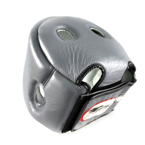 อุปกรณ์ป้องกันคิกบ็อกซิ่ง ทวินส์ แบบเปิดหน้า สีเงิน ปรับได้ ป้องกันศีรษะ สำหรับมวยไทย ศิลปะการต่อสู้ รับทำโลโก้ MMA OEM - Product Image 3