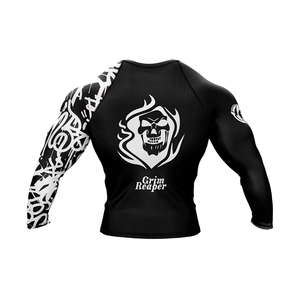 New Designs Custom Printed Bjj Long &half Sleeve jiu jitsu kimono Rash Guard <b>Compression</b> <b>Shirt</b> MMA Base Layer Boxing Rash Guard - Product Image 3