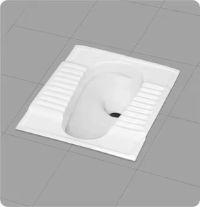 Céramique CT Pan accroupi Orissa toilette Commode porcelaine articles sanitaires indien pas cher prix africain en gros - Product Image 6