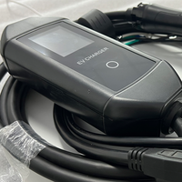 Chargeur de véhicule électrique portable à double relais, courant réglable, chargeur de véhicule électrique mobile, type 1 J1772, avec prise NEMA