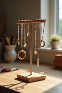 Handmade Solid Wood Jewelry Holder Durable Good Finish Factory Pricing - Product Image 2