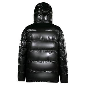Haute qualité hommes noir brillant doudoune bulle manteau rembourré manteau hommes vers le bas bulle hiver personnalisé bouffant vestes 2024 - Product Image 2