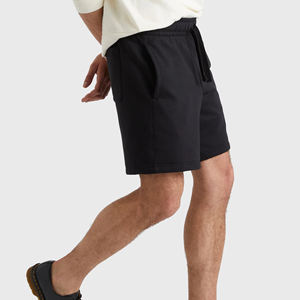 Pantalones cortos de algodón con logotipo bordado personalizado para hombre, pantalones cortos de punto para correr, pantalones cortos Cargo con estampado de hojaldre, pantalones cortos deportivos informales de verano para hombre - Product Image 6