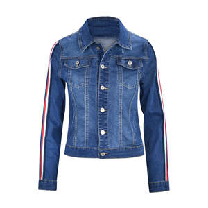 Offre Spéciale 2023 femmes ajusté couleur mode jean vestes pour dames OEM soutien personnalisé jean veste - Product Image 4