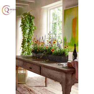 Superior Quality Large Size Galvanized Tin Material Hotels Food Serving Tray and Plated Trendy New Arrival <b>Table</b> Ware Home Tray - Product Image 3