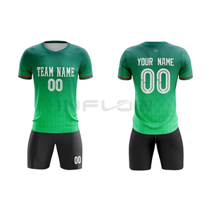 ชุดเสื้อเจอร์ซีย์ฟุตบอลชุดเสื้อเจอร์ซีย์สีแดงสีเหลืองสีเขียวสีน้ำเงินสีขาว - Product Image 2