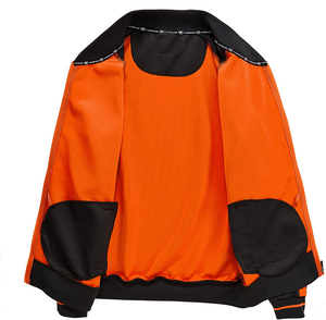 ชุดวอร์มแขนยาวคอตั้ง2ชิ้นสำหรับผู้ชาย,เสื้อแจ็คเก็ตและกางเกงวอร์มมีกระเป๋าข้างสองข้าง - Product Image 3