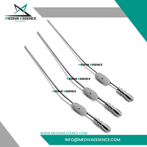 Chuyên nghiệp 3 miếng thiết lập Baron ống hút kích thước tùy chỉnh Ent dụng cụ phẫu thuật Thép không gỉ Ent hút ống công cụ - Product Image 6