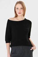 Suéter de Punto para Mujer, 100% Algodón Orgánico, Holgado, Transpirable, Suave y Cálido