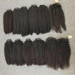 Vague profonde naturelle et extension de trame humaine de tressage en vrac foncé bouclés naturels - Product Image 3