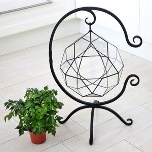 Top Selling New Arrival Brass Frame Clear <b>Glass</b> Hanging <b>Terrarium</b> <b>Glass</b> Vase Tabletop Decoration Custom Size Garden Decorative - Product Image 4