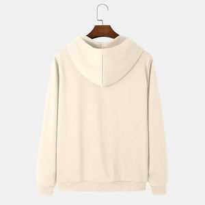 Hombres Streetwear Pullover Hoodie polar 100% algodón con estampado OEM otoño fabricante al por mayor proveedor - Product Image 2