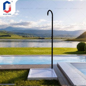 Ducha Exterior Moderna de Acero Inoxidable 316SS con Columna de Acero Inoxidable, Ducha Independiente para Piscina en el Patio Trasero - Product Image 1