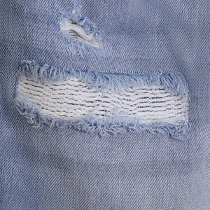 Shorts Bermuda en jean déchiré et délavé foncé avec fermeture éclair, style décontracté pour l'été, taille 6XL - Product Image 6