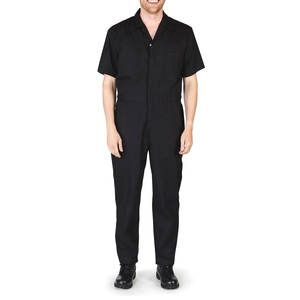 Overol de Trabajo de Manga Corta para Hombre, de Poliéster, Alta Visibilidad, Transpirable, Personalizable, Ropa de Trabajo Protectora para Mecánicos, Color Negro, Precio Bajo - Product Image 1