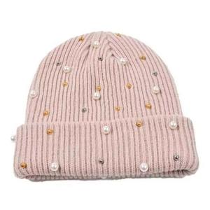 Gorro personalizado de moda de invierno con diseño de diamantes de imitación multicolor elegante gorro cálido fabricante OEM ODM - Product Image 2