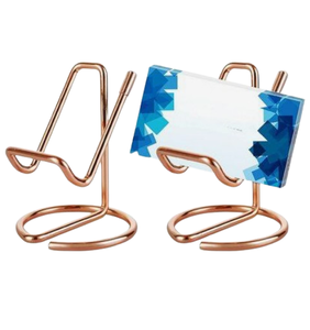 Soporte para tarjetas, soporte decorativo de Metal para tarjetas de visita, organizador de escritorio para vajilla de gran venta, tarjetero - Product Image 5