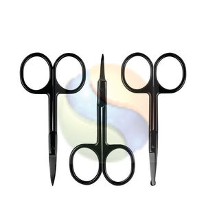 Ciseaux à cuticules de salon d'élite, super tranchants, pointe en forme de flèche, design multicolore, ciseaux à cuticules incurvés de luxe, ultra-tranchants, pointe en forme de flèche - Product Image 1