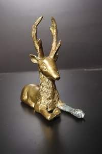 Décoration d'intérieur or aluminium cerf salon intérieur table nordique métal artisanat animal ornement luxe doré décoration décor à la maison - Product Image 2