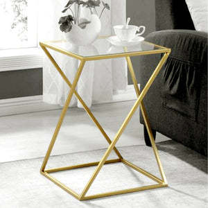 Offre spéciale Cadre en métal Table d'appoint avec dessus en verre pour restaurant Home Hotel utiliser au meilleur prix - Product Image 5