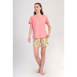 Conjunto de Top y Pantalón Corto Ovalado KADIN P.SUPREM O YAKA KISA KOL ETEGI - COTTONPINK - COTTONPINK - Product Image 1