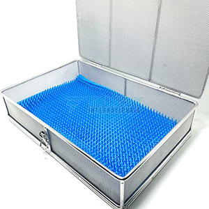 Bandeja de esterilización de servicio OEM bandeja de esterilización de acero inoxidable de color personalizado para la venta - Product Image 3