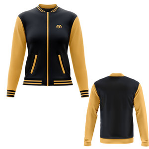 Chaqueta universitaria XL de alta calidad 100% poliéster polar cuero de lujo sensación suave Puffer ropa deportiva corte ligero coser Jersey con capucha - Product Image 1
