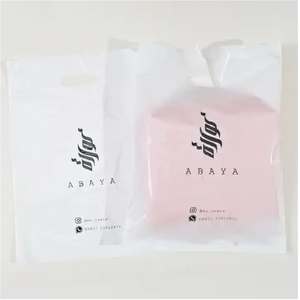 Sac à provisions en plastique de haute qualité avec logo imprimé sur mesure emballage en plastique HDPE sac de transport avec poignée découpée en gros usine - Product Image 2