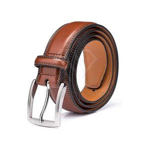 Ceinture en cuir pour hommes avec logo personnalisé OEM Production haute qualité prix d'usine vente en gros - Product Image 1