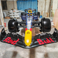 Modèle de voiture de course F1 2022, longueur 480 cm, sculpture de moto réaliste en fibre de verre.