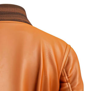 Chaquetas de cuero negro de alta calidad de invierno para hombres Diseño personalizado Múltiples bolsillos Stand Collar al aire libre - Product Image 5