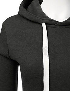 Nouveau sweat à capuche pour femme avec imprimé sur le col, sweat-shirt avec logo 3D personnalisé en relief, conçu pour un confort quotidien, style streetwear - Product Image 4