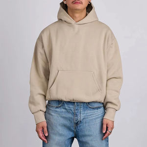 เสื้อฮู้ดดี้โอเวอร์ไซส์ ผ้าฝ้ายหนานุ่ม สไตล์เท่ห์ ใส่สบาย ลายพิมพ์ตัวอักษรเส้นคู่  ผ้าฟล็อคสีดำ  สำหรับฤดูใบไม้ร่วงและฤดูหนาว  พร้อมซิลิโคน 3 มิติ - Product Image 1