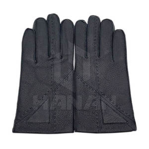 Guantes de conducción de cuero transpirables cómodos con logotipo personalizable con función de pantalla táctil de alta calidad para uso en invierno al aire libre - Product Image 2
