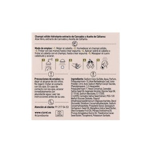 Shampoo solide hydratant au cannabis et au chanvre Bont 50g - Product Image 2