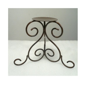 <b>Large</b> Size Brown Painted Iron <b>Candle</b> Holder Stand Decorative Design For Home Living Room Party Christmas Lighting Decoration Use - Product Image 6