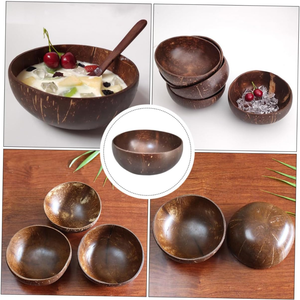 Tendance chaude vendeur chaud 2025 bol de coquille de noix de coco naturel Vietnam avec graver Logo Laser pour une utilisation à la maison, Restaurant - Product Image 3