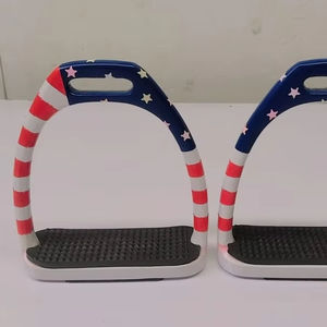 Étriers d'équitation QNQ en acier inoxydable imprimé de haute qualité, antibactériens, en alliage léger, pour hommes et femmes, vente en gros - Product Image 1