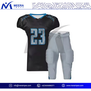 Uniformes de fútbol americano sublimados personalizados para hombres, pantalones de Jersey de equipo, estampado de números, tela de aparejos de secado rápido transpirable - Product Image 2