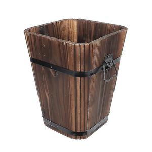 Jarrón de pie antiguo tallado a mano de estilo elegante hecho a mano de espacio de lujo para decoración maceta de madera para regalos y decoración - Product Image 3
