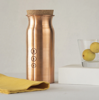 100% bouteille d'eau en cuivre massif fabriquée à la main 1000ml Style classique en métal pour la maison bureau hôtel salle de sport activités de plein air pour les cadeaux