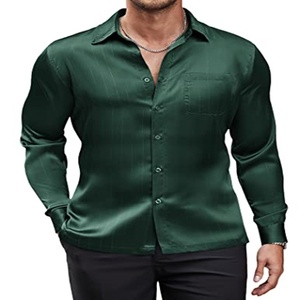 Camisa de vestir cómoda de alta calidad para hombre 2023, diseño en blanco liso personalizado con cuello levantado - Product Image 6