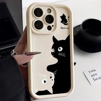 Casing HP Lipat Anti Air, Anti Guncangan, Anti Sidik Jari, Desain 360 Full Body, Dilengkapi Tempat Kartu, Bahan TPU Kartun Kustom