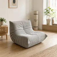 Fauteuils poufs sans structure pour adultes, en mousse compressée sous vide, pour salon intérieur, vente en gros