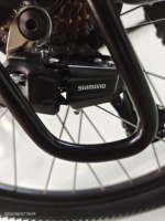 Vélo électrique urbain personnalisable GYebike GY2705, suspension 27,5 pouces, autonomie 50 km, batterie lithium 350W, freins à disque doubles pour adultes