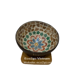 Top vendeur 2025 ensemble de bols de noix de coco faits à la main écologiques durables en gros bols de coquille de noix de coco du Vietnam - Product Image 2