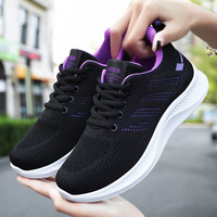 Chaussures de course pour hommes en tissu tissé respirant à lacets, confortables, décontractées, pour la randonnée et la marche
