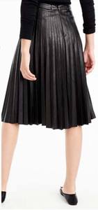 กระโปรงหนังแท้เอวสูงสำหรับผู้หญิงกระโปรงหนังแกะแบบลำลองสำหรับฤดูหนาว - Product Image 3