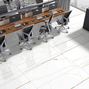 Azulejos vitrificados esmaltados de calidad estándar, baldosas de porcelana de 600x1200mm para aplicaciones de oficina a precio mayorista de La India - Product Image 5